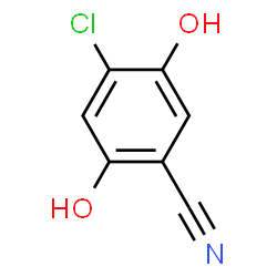 Benzonitrile,4-chloro-2,5-dihydroxy- Structure
