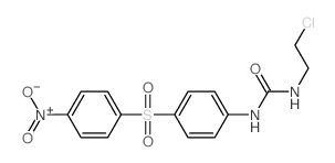 1-(2-chloroethyl)-3-[4-(4-nitrophenyl)sulfonylphenyl]urea结构式