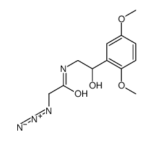 2-azido-N-[2-(2,5-dimethoxyphenyl)-2-hydroxyethyl]acetamide Structure