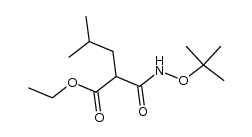 2-tert-butoxyaminocarbonyl-4-methylpentanoic acid ethyl ester结构式