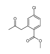 methyl 4-chloro-2-(2-oxopropyl)benzoate Structure