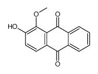 2-Hydroxy-1-methoxyanthraquinone Structure