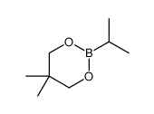 5,5-dimethyl-2-propan-2-yl-1,3,2-dioxaborinane结构式