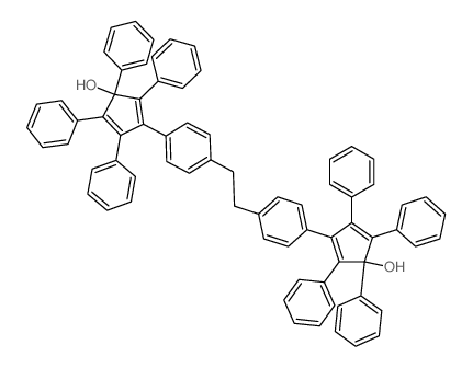 2,4-Cyclopentadien-1-ol, 3,3'-(1,2-ethanediyldi-4,1-phenylene)bis[1,2,4,5-tetraphenyl- Structure