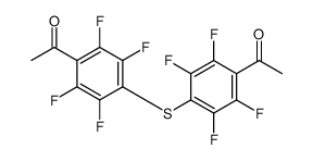 1-[4-(4-acetyl-2,3,5,6-tetrafluorophenyl)sulfanyl-2,3,5,6-tetrafluorophenyl]ethanone结构式