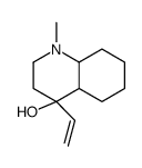 4-ethenyl-1-methyl-2,3,4a,5,6,7,8,8a-octahydroquinolin-4-ol结构式