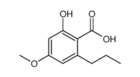 2-hydroxy-4-methoxy-6-propylbenzoic acid Structure