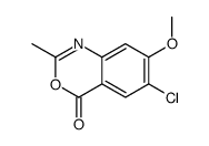 6-chloro-7-methoxy-2-methyl-3,1-benzoxazin-4-one Structure