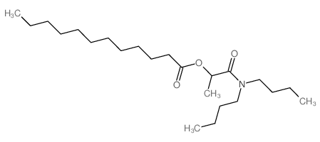 1-(dibutylcarbamoyl)ethyl dodecanoate结构式