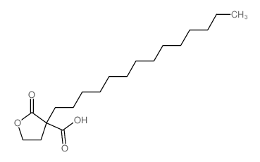 2-oxo-3-tetradecyl-oxolane-3-carboxylic acid结构式