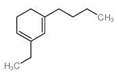 1-butyl-3-ethyl-cyclohexa-1,3-diene结构式