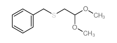Benzene,[[(2,2-dimethoxyethyl)thio]methyl]- Structure