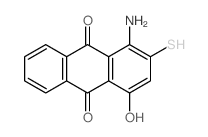 9,10-Anthracenedione,1-amino-4-hydroxy-2-mercapto-结构式