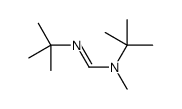 N,N'-ditert-butyl-N-methylmethanimidamide结构式