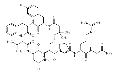 (DEAMINO-PEN1,VAL4,D-ARG8)-VASOPRESSIN结构式