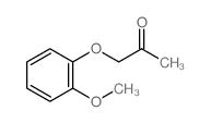 1-(2-甲氧基苯氧基)丙烷-2-酮结构式