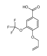 4-prop-2-enoxy-3-(trifluoromethoxy)benzoic acid结构式