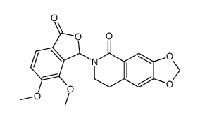 3-[3,4-dihydro-1-oxo-6,7-(methylenedioxy)-2H-isoquinolin-2-yl]-4,5-dimethoxy-1(3H)-isobenzofuranone结构式