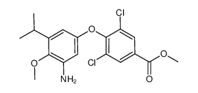 methyl [3,5-dichloro-4-(3-amino-5-isopropyl-4-methoxyphenoxy)]benzoate Structure