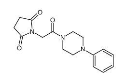 1-[2-oxo-2-(4-phenylpiperazin-1-yl)ethyl]pyrrolidine-2,5-dione结构式