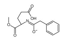 (4S)-5-methoxy-5-oxo-4-[(2-phenylacetyl)amino]pentanoate Structure