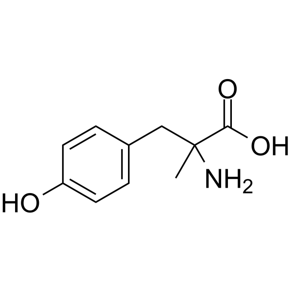 a-methyl-D-tyrosine Structure