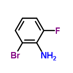 2-溴-6-氟苯胺结构式