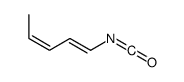1-isocyanatopenta-1,3-diene结构式