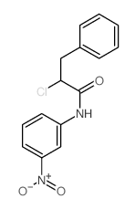 Benzenepropanamide,a-chloro-N-(3-nitrophenyl)- Structure