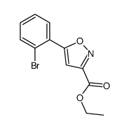 5-(2-BROMOPHENYL)-3-ISOXAZOLECARBOXYLIC ACID ETHYL ESTER结构式
