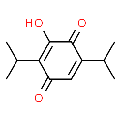 2,5-Cyclohexadiene-1,4-dione,3-hydroxy-2,5-bis(1-methylethyl)-(9CI)结构式