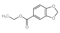 ethyl benzo[1,3]dioxole-5-carboxylate结构式