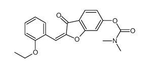 [2-[(2-ethoxyphenyl)methylidene]-3-oxo-1-benzofuran-6-yl] N,N-dimethylcarbamate Structure