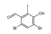 4,6-dibromo-3-hydroxy-2-iodo-benzaldehyde Structure