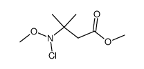 methyl 3-(chloro(methoxy)amino)-3-methylbutanoate Structure