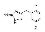 5-[(2,5-dichlorophenyl)methyl]-1,2,4-oxadiazol-3-amine结构式