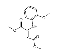 2-Butenedioic acid, 2-[(2-Methoxyphenyl)amino]-, 1,4-dimethyl ester结构式