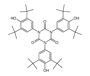 1,3,5-tris(3,5-di-tert.-butyl-4-hydroxyphenyl)-1,3,5-triazine-2,4,6-(1H,3H,5H)trione Structure