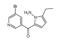 (1-amino-5-ethylpyrrol-2-yl)-(5-bromopyridin-3-yl)methanone Structure