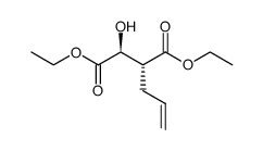 (2S,3R)-3-Allyl-2-Hydroxybernsteinsaeure-diethylester结构式