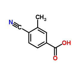 4-氰基-3-甲基苯甲酸结构式