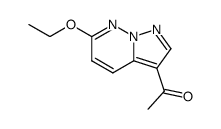 Ethanone, 1-(6-ethoxypyrazolo[1,5-b]pyridazin-3-yl)- (9CI) Structure