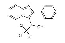 2,2,2-trichloro-1-(2-phenyl-imidazo[1,2-a]pyridin-3-yl)-ethanol结构式