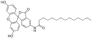 5-(十四酰氨基)荧光素结构式