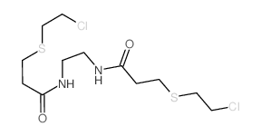 3-(2-chloroethylsulfanyl)-N-[2-[3-(2-chloroethylsulfanyl)propanoylamino]ethyl]propanamide结构式