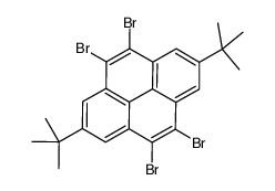 4,5,9,10-tetrabromo-2,7-ditert-butylpyrene结构式