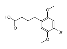 4-(4'-bromo-2',5'-dimethoxyphenyl)butyric acid结构式