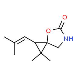 4-Oxa-6-azaspiro[2.4]heptan-5-one,1,1-dimethyl-2-(2-methyl-1-propenyl)- structure