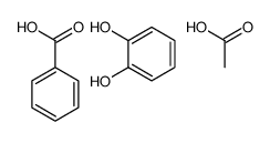 acetic acid,benzene-1,2-diol,benzoic acid Structure