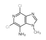 4,6-二氯-1-甲基-1H-咪唑并[4,5-c]吡啶-7-胺结构式